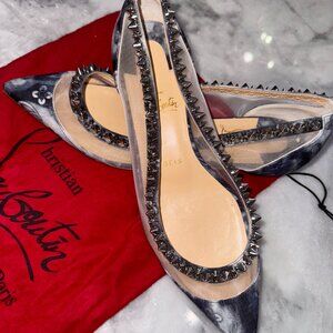 Christian Louboutin Galativi Tie-Dye Spike Flats